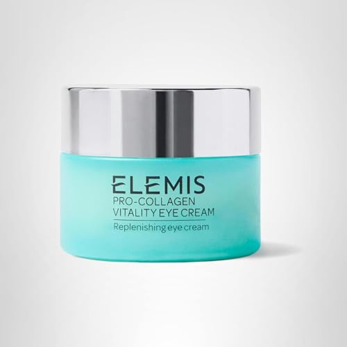 ELEMIS Pro-Collagen Vitality Eye Cream packaging jar, premium skincare essential