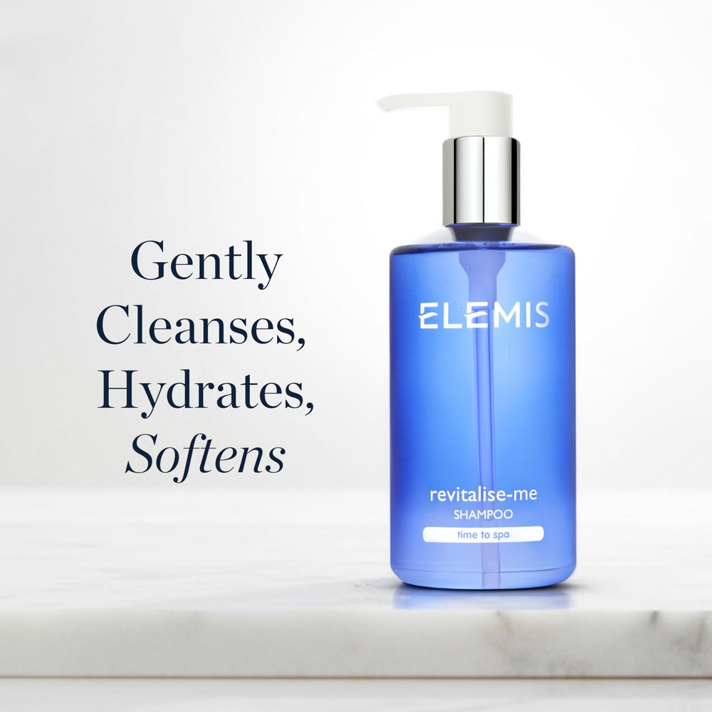 Closeup of rich lather from ELEMIS Revitalize-Me Shampoo