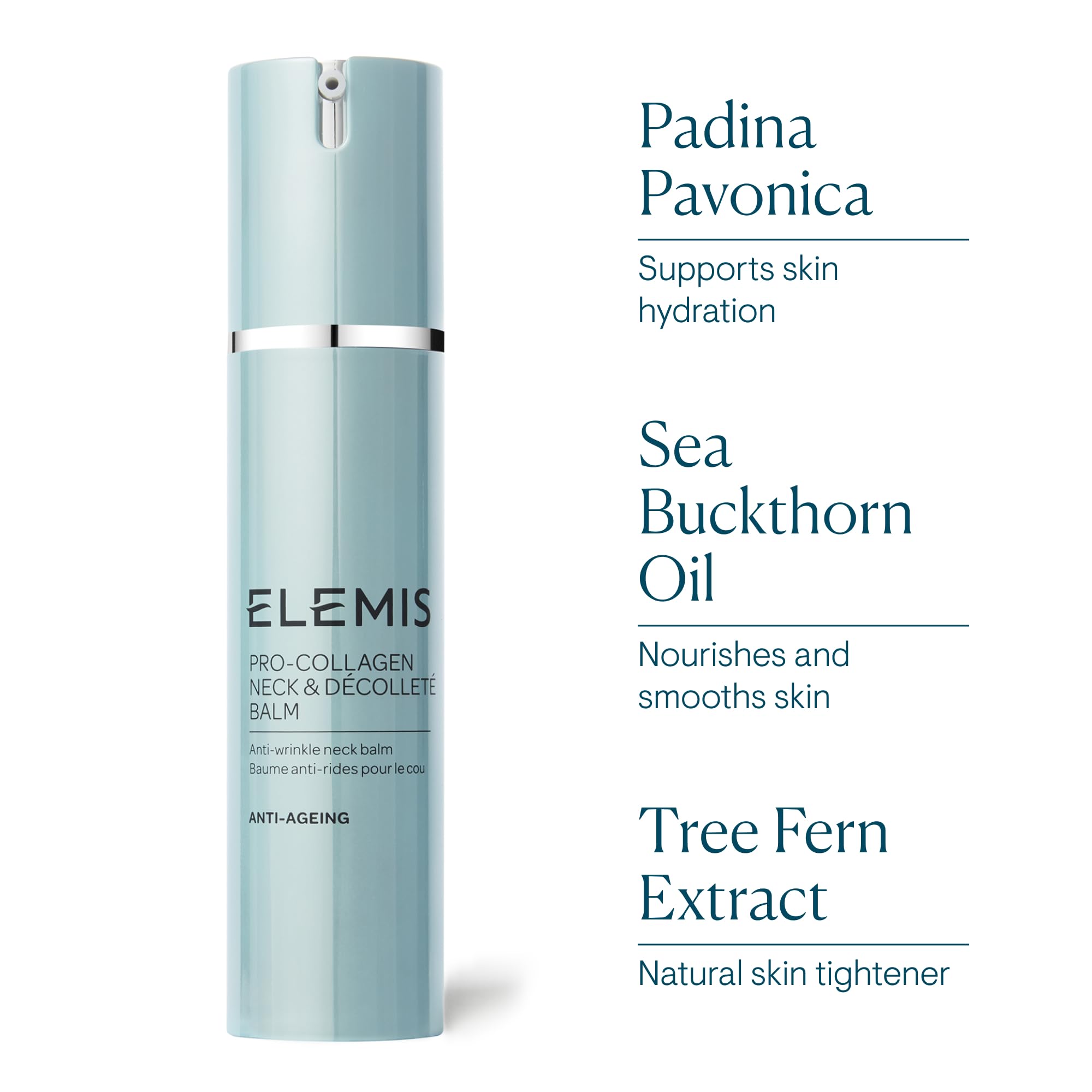 ELEMIS sea buckthorn oil ingredient detail highlighting vitamin-rich nourishment.