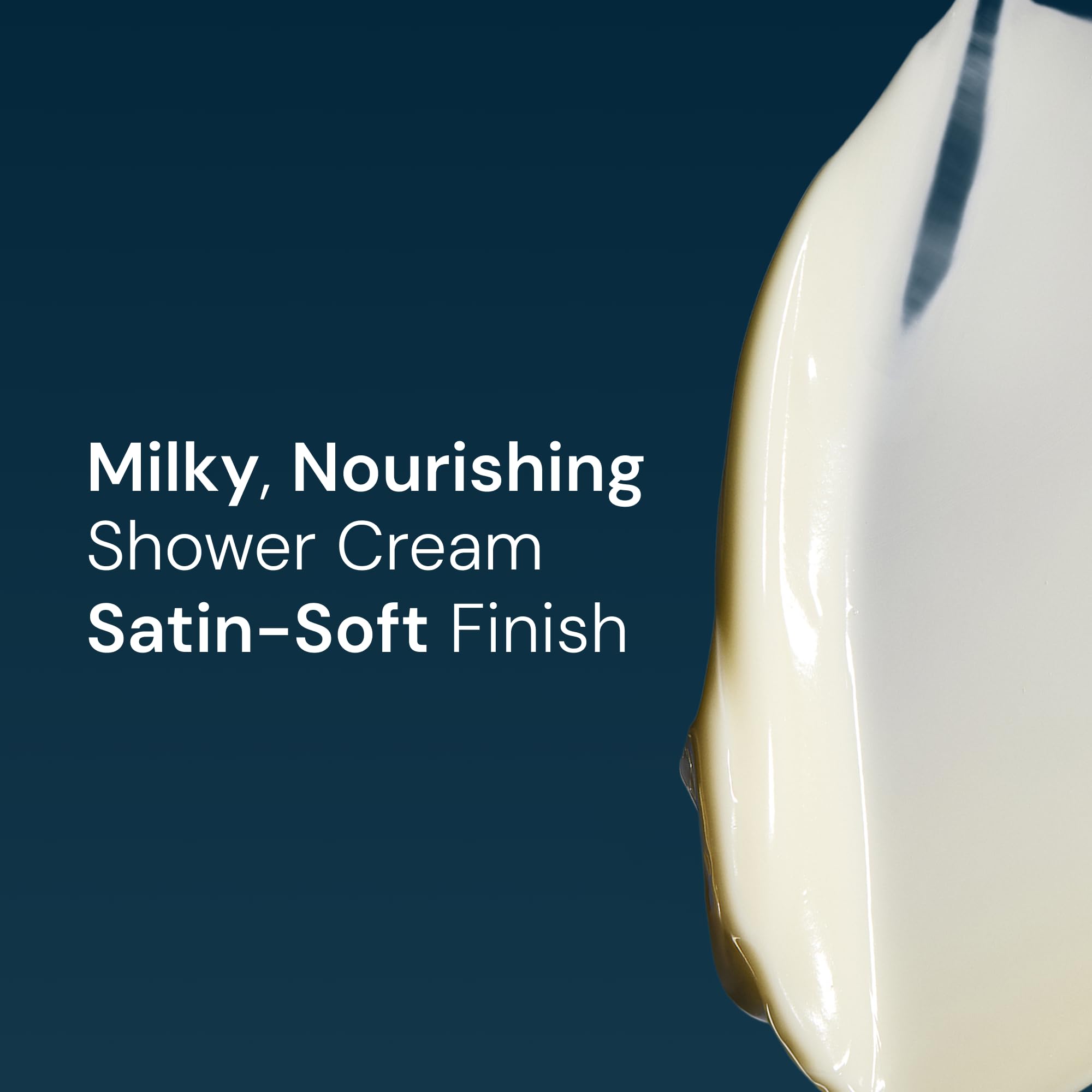 Elemis Skin Nourishing Shower Cream pump-action demonstrates easy, gentle application.