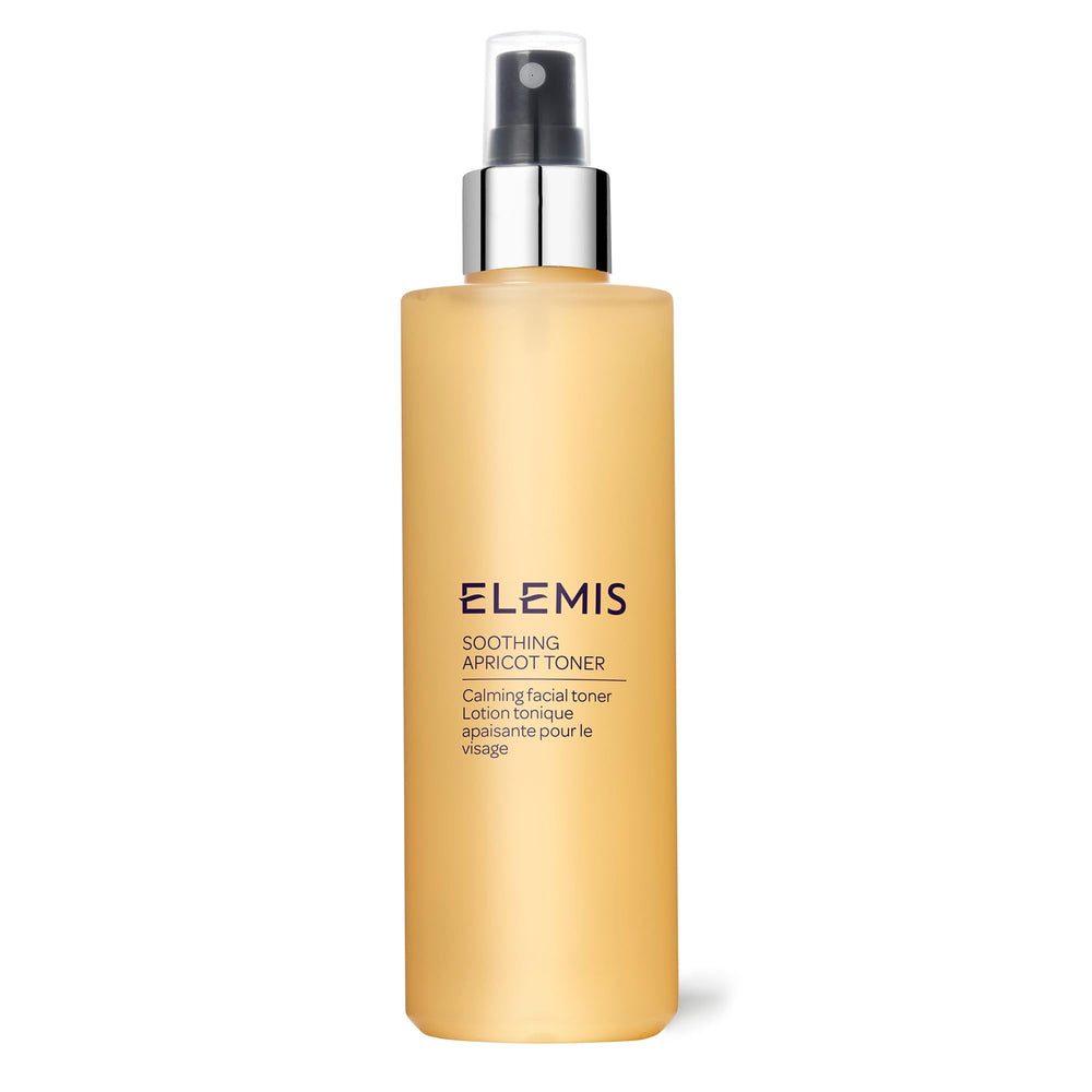 Elemis Soothing Apricot Toner bottle ready for calming hydration.