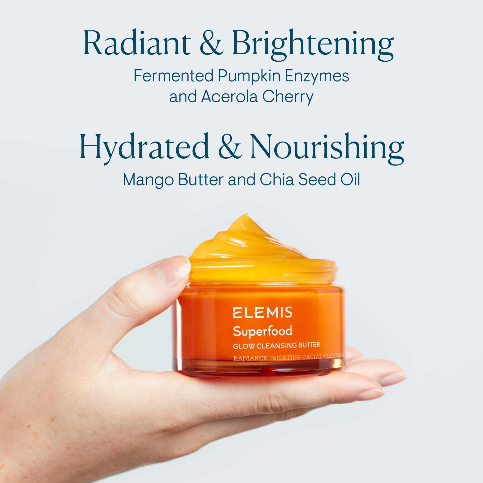 ELEMIS cleansing butter used as a deep mask for glow.