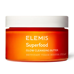 ELEMIS Superfood AHA Glow Cleansing Butter jar for a brightening cleanse.