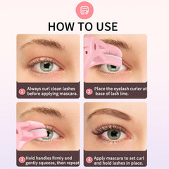 ELESDA eyelash curler ergonomic handles enabling easy press-and-go curling