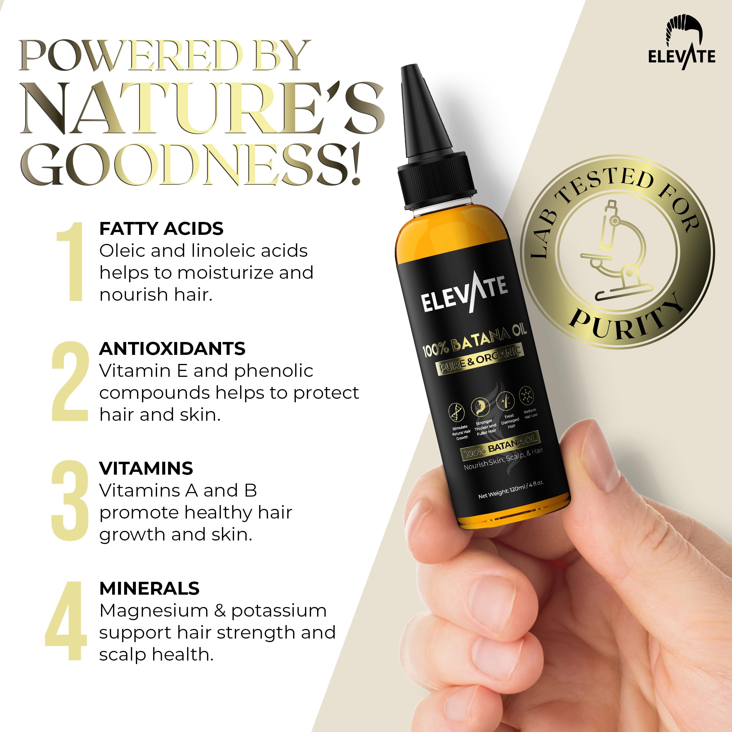 Elevate Batana Oil demonstrates frizz control for a smoother finish