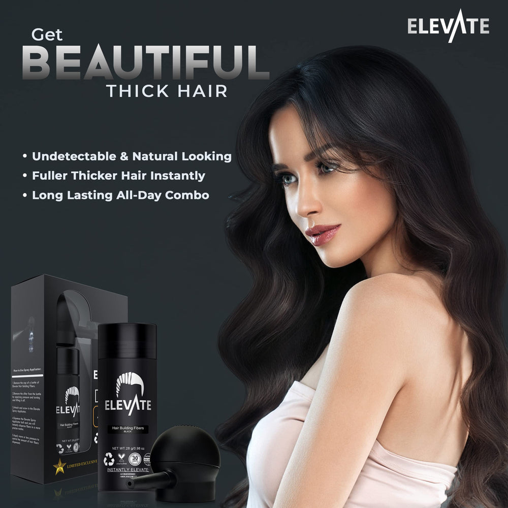 Elevate Hairline and crown coverage closeup with seamless blending