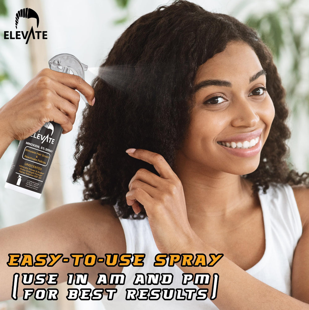 Elevate minoxidil spray suitable for men and women