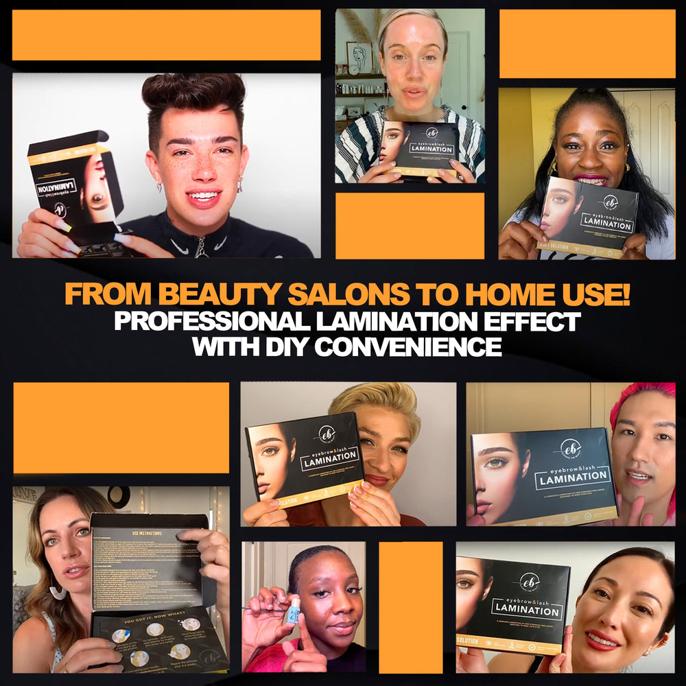 Step 1 lash lamination application enabling smooth lash curl at home