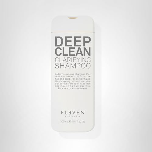 ELEVEN AUSTRALIA Deep Clean shampoo packaging displays Australian-made vegan formula.