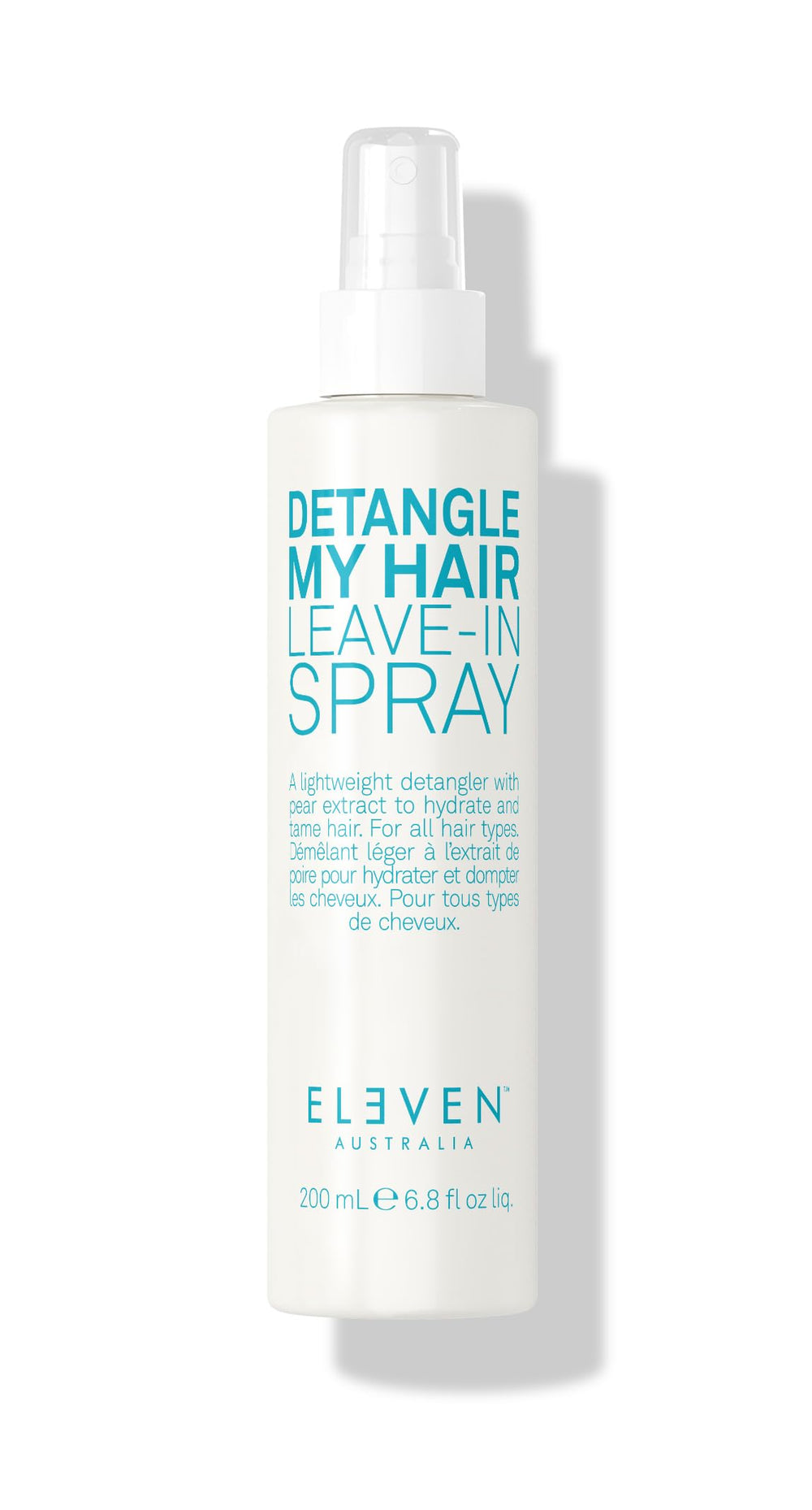 ELEVEN AUSTRALIA Detangle My Hair spray bottle for lightweight detangling and smoother hair.