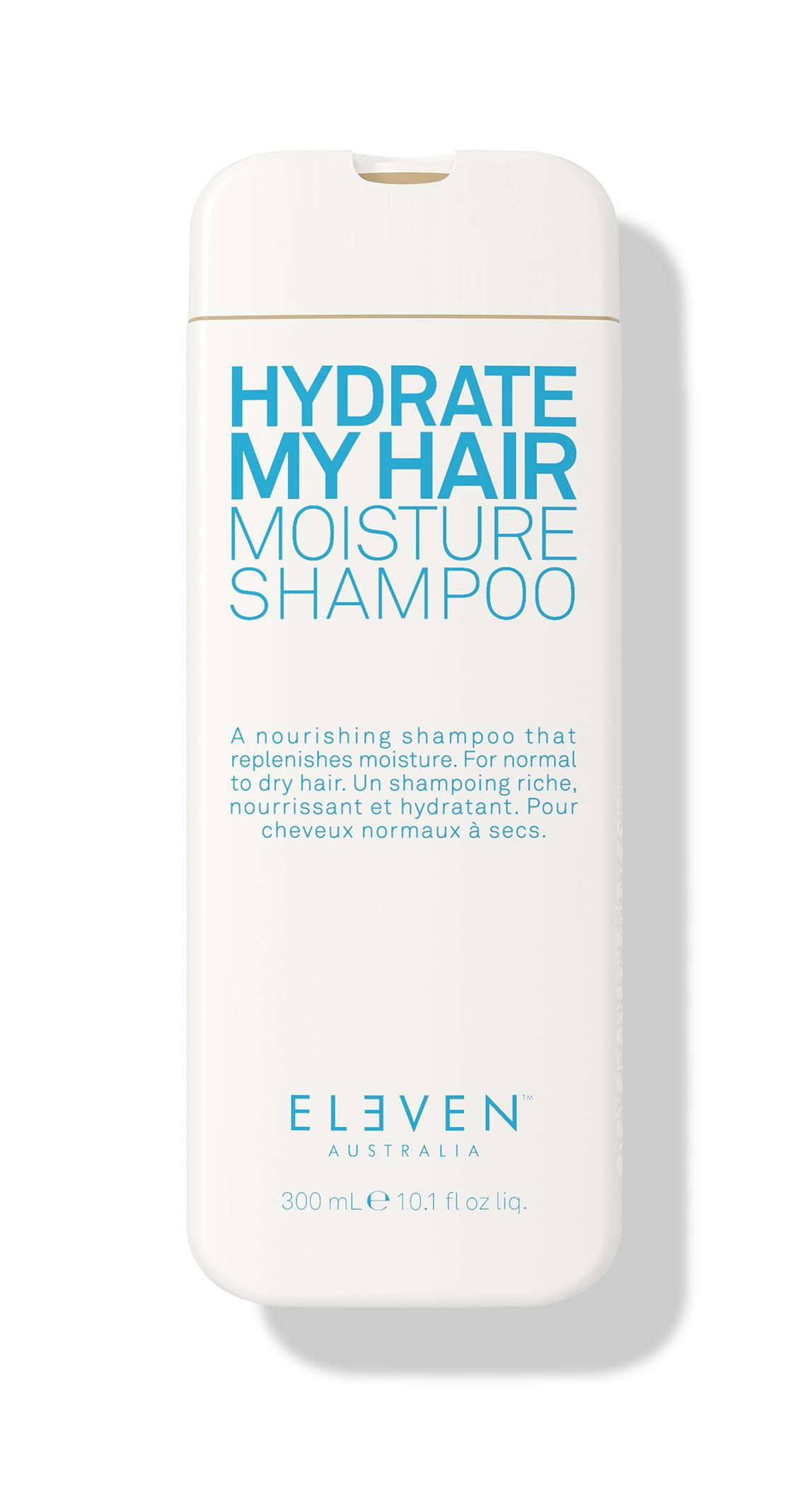 ELEVEN AUSTRALIA Hydrate My Hair Shampoo bottle front shows color-safe moisture for dry hair