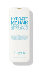 ELEVEN AUSTRALIA Hydrate My Hair Shampoo bottle front shows color-safe moisture for dry hair