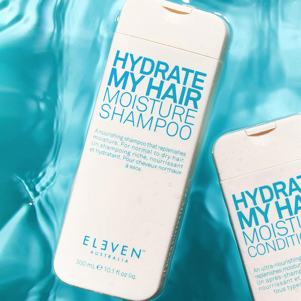 ELEVEN AUSTRALIA Hydrate My Hair Shampoo lather close-up highlights nourishing hydration