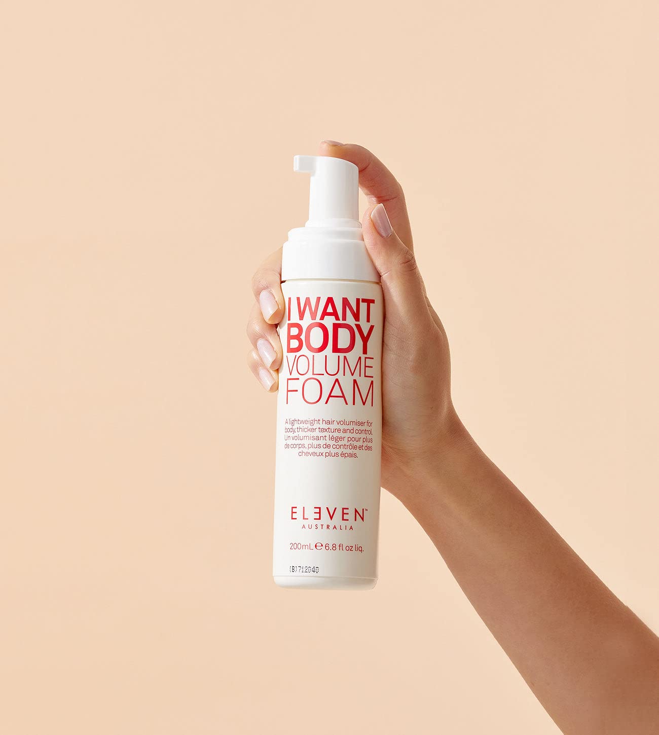ELEVEN AUSTRALIA I Want Body Volume Foam close-up highlights airy texture of the foam
