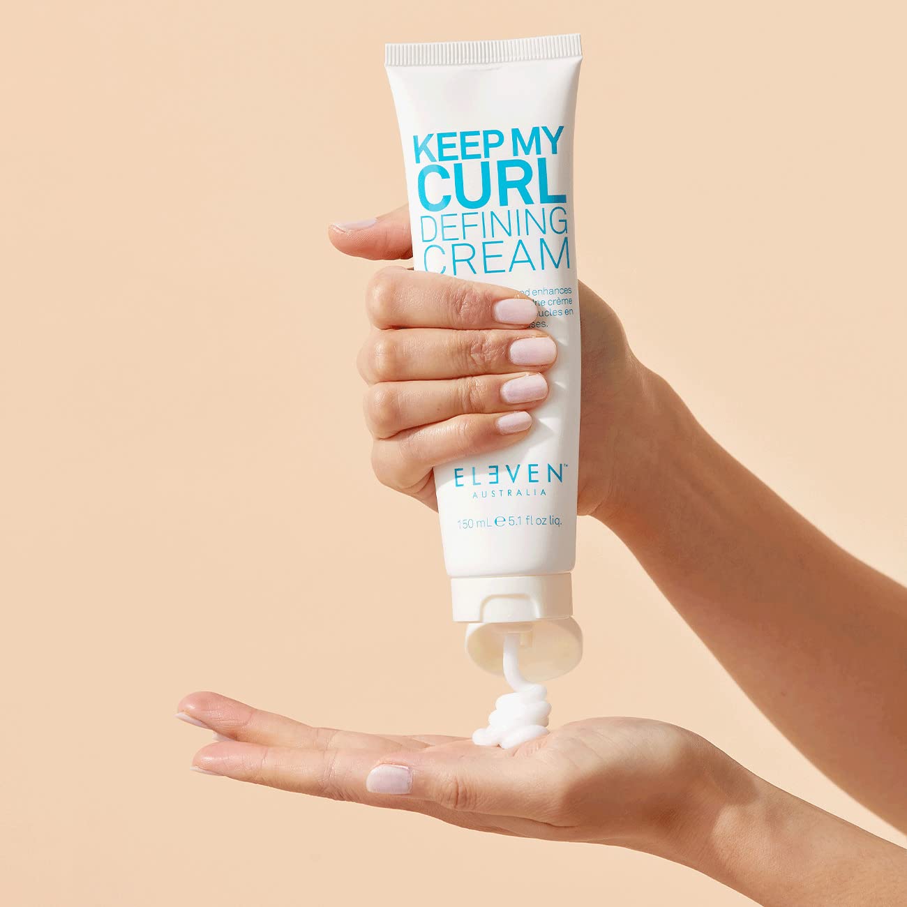 ELEVEN AUSTRALIA Keep My Curl Defining Cream packaging highlights vegan and paraben-free formula.