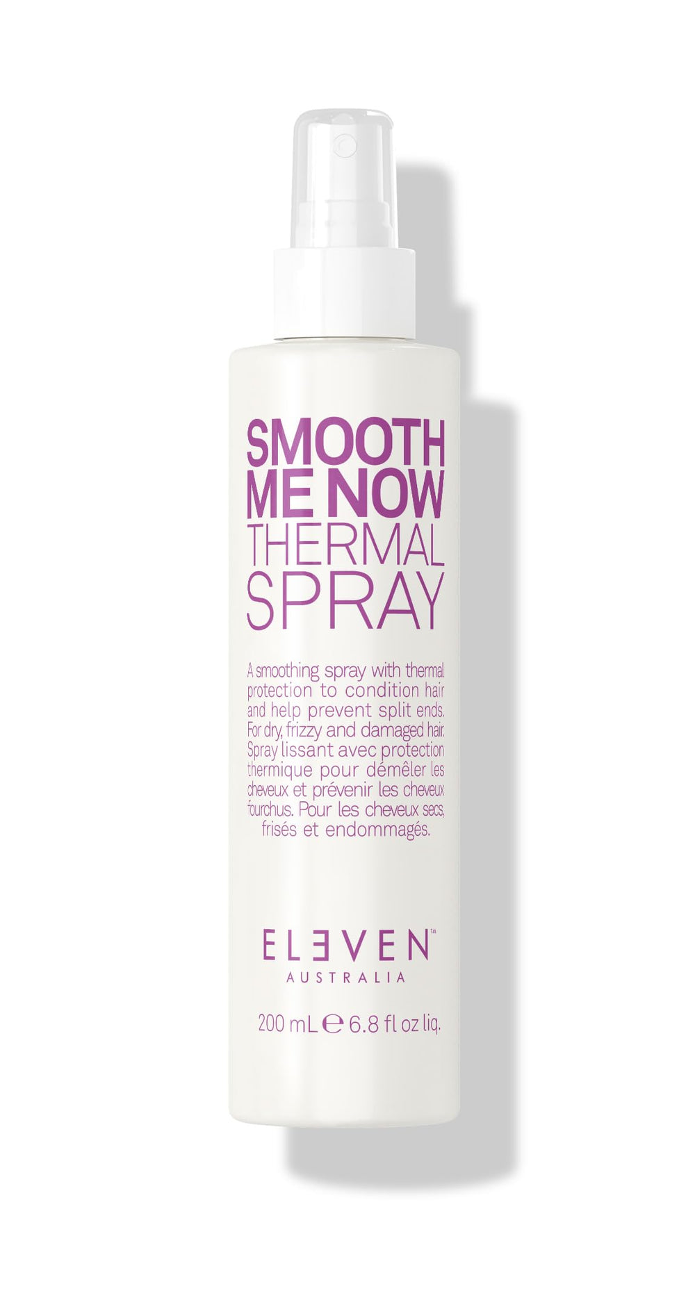 ELEVEN AUSTRALIA Smooth Me Now thermal spray bottle with protective shield for heat styling