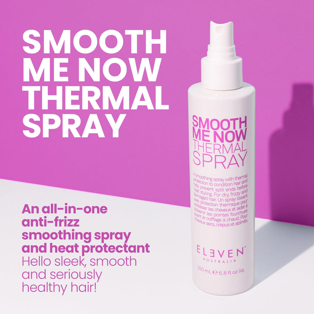 ELEVEN AUSTRALIA Smooth Me Now mist on hair delivers frizz control for a sleek look