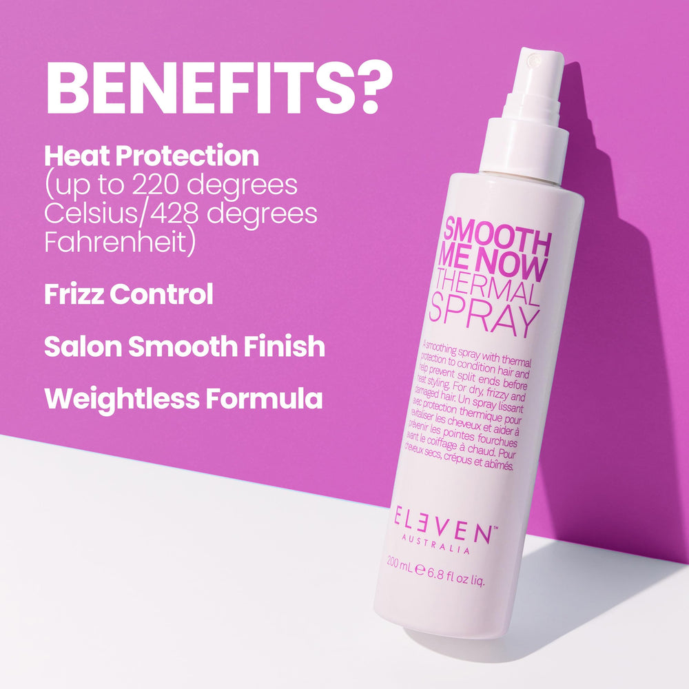 ELEVEN AUSTRALIA Smooth Me Now smooths frizz for a sleek finish