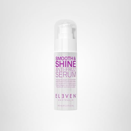 ELEVEN AUSTRALIA Smooth & Shine serum packaging box product shot proves convenient styling companion.
