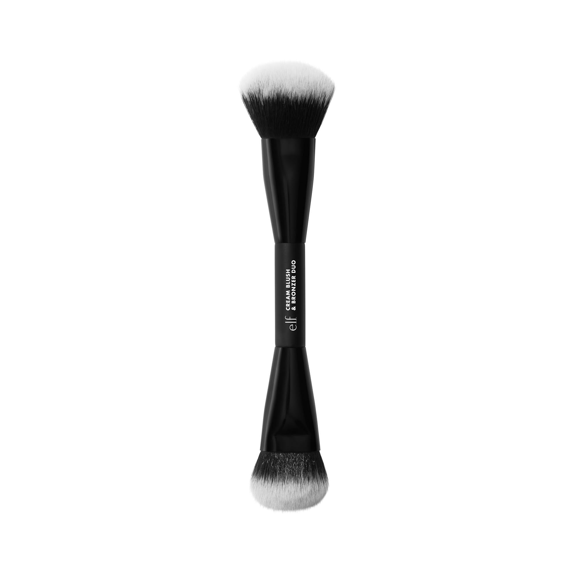 e.l.f. dual-ended brush front view showing both heads for easy use