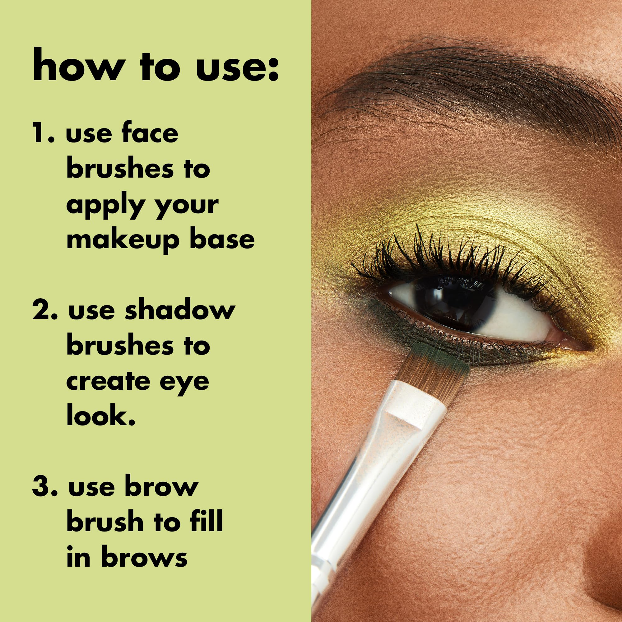 e.l.f. foundation brush close-up poised for smooth liquid formula application.