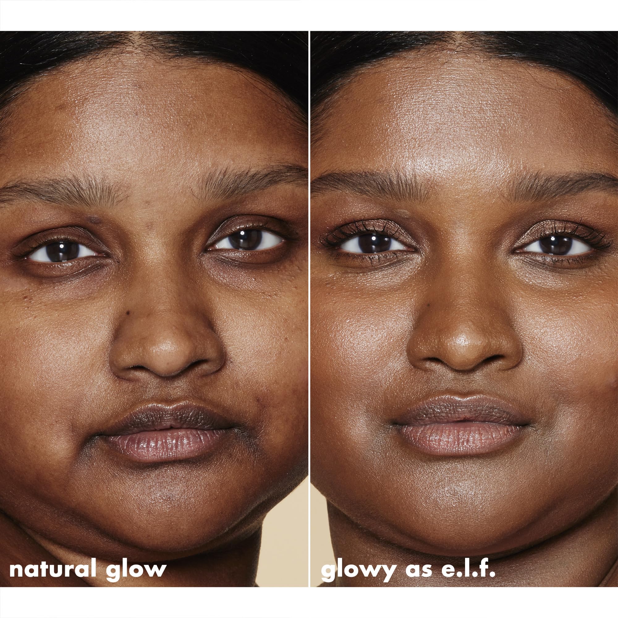 e.l.f. Halo Glow Liquid Filter highlights cheekbones for a radiant, high-glow look