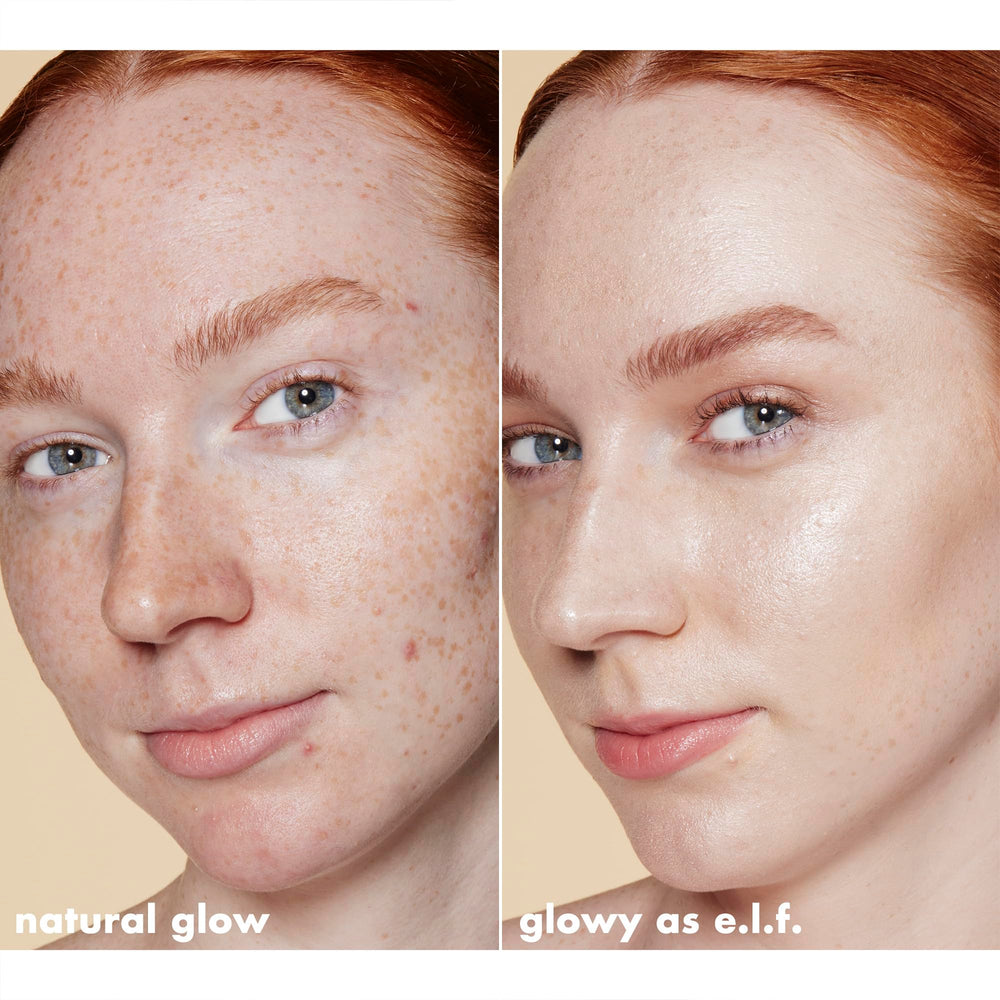 e.l.f. Halo Glow Liquid Filter contains squalane and hyaluronic acid for hydration.