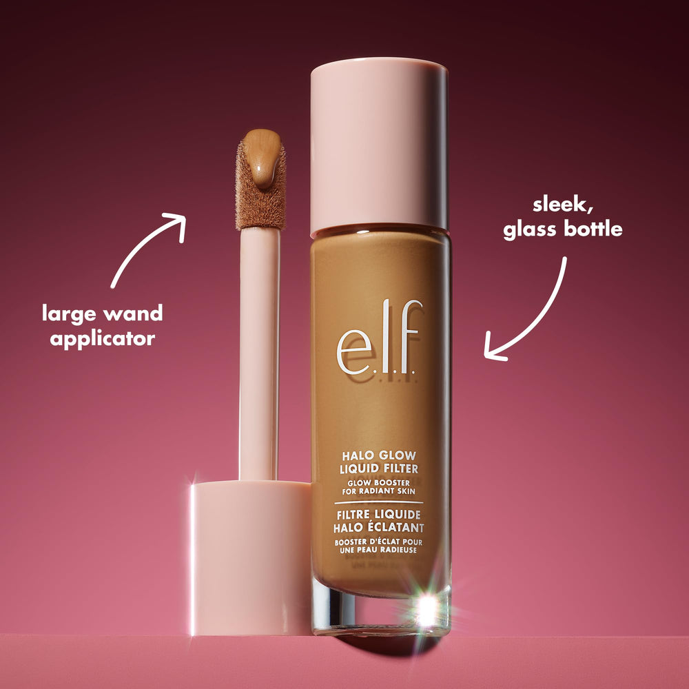 e.l.f. Halo Glow Liquid Filter packaging and display
