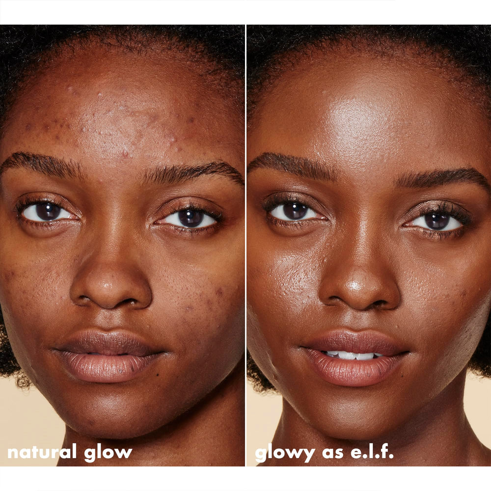e.l.f. Halo Glow vegan cruelty-free logo signals ethical skincare
