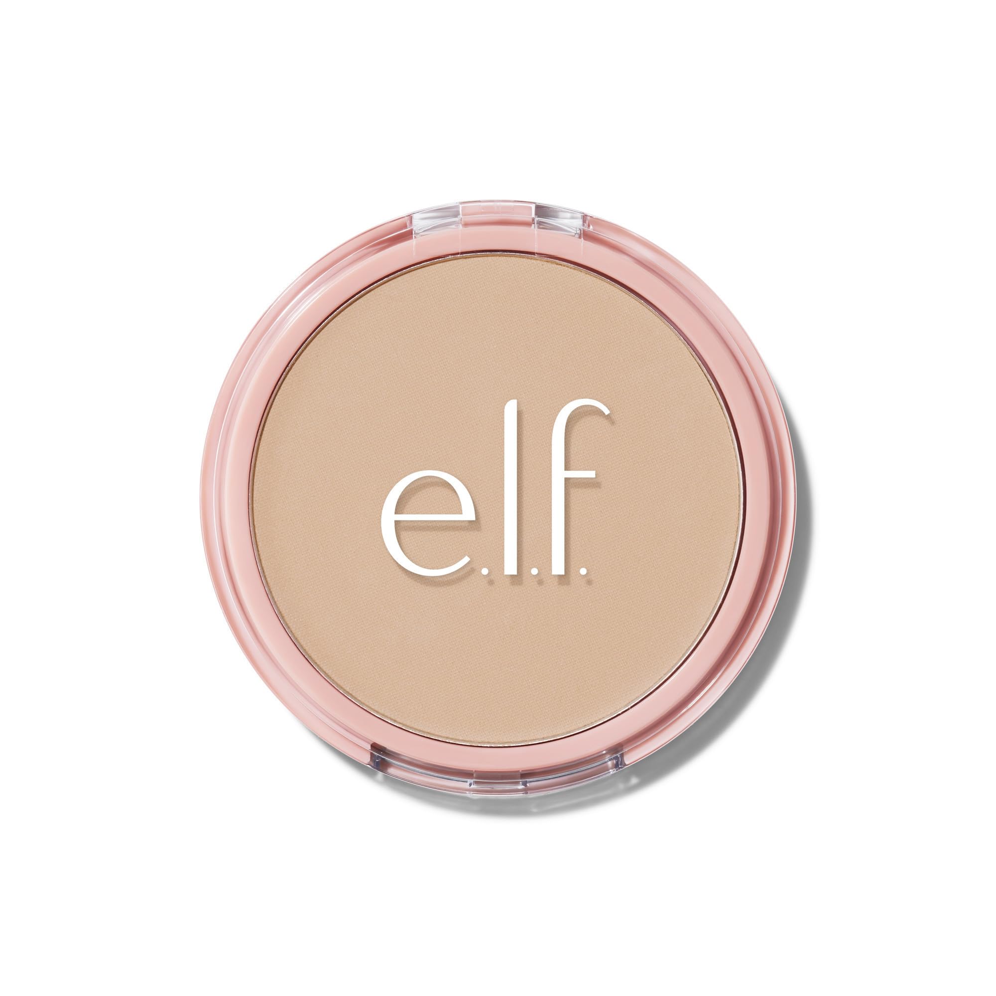 e.l.f. Halo Glow Powder compact closeup showing ultra-fine finish for soft-focus pores.