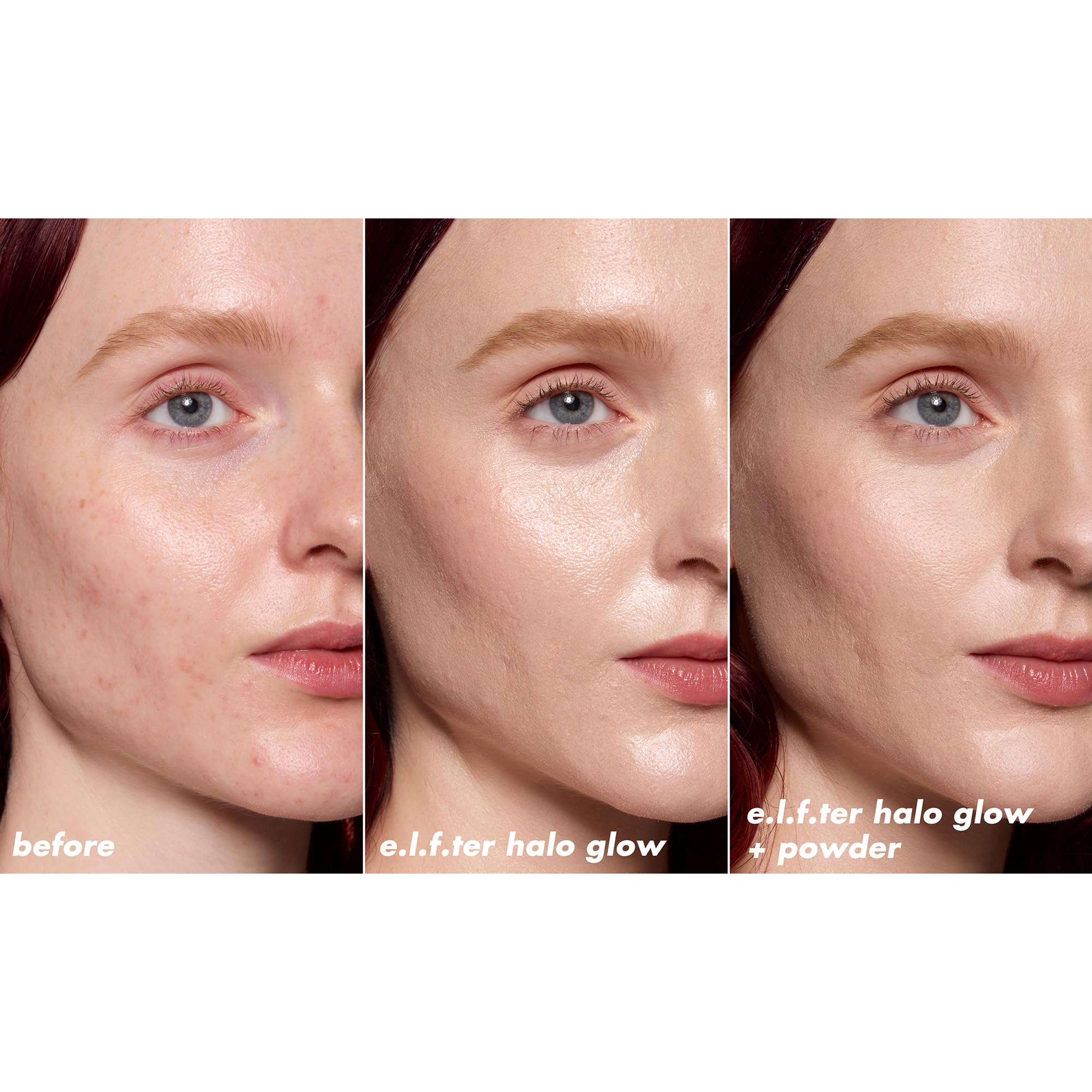 e.l.f. Halo Glow Powder Filter shade fair neutral cool swatch for precise shade match.