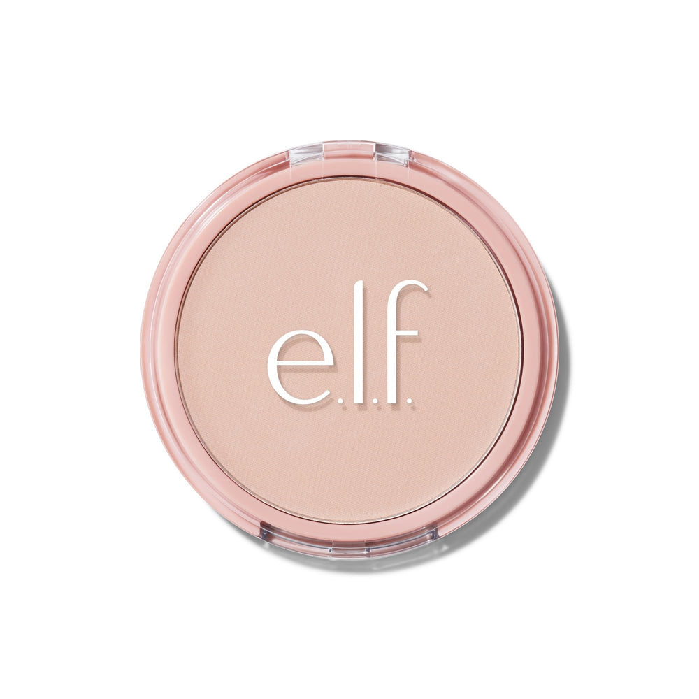 e.l.f. Halo Glow Powder Filter compact demonstrates soft-focus finish for on-the-go touchups.