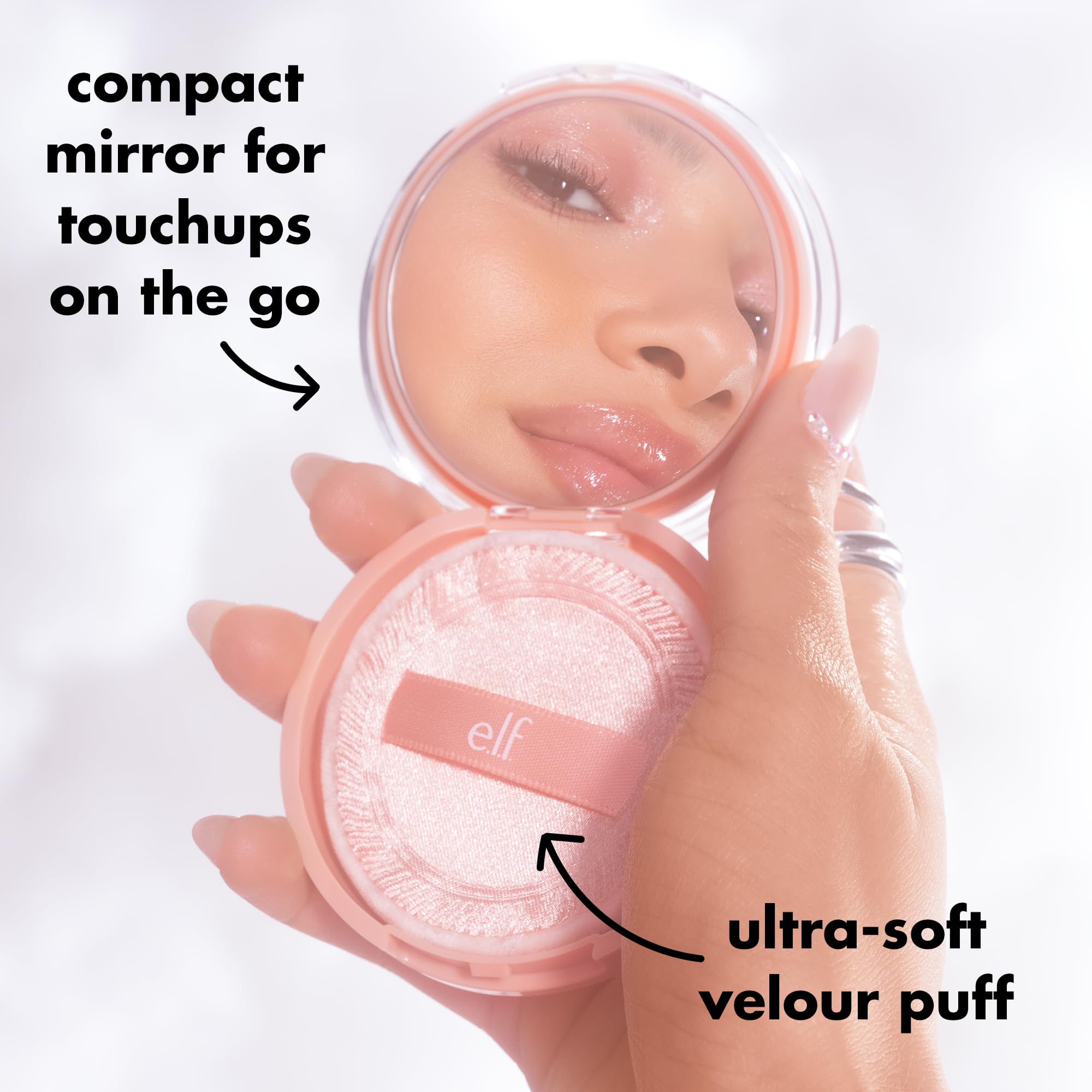 e.l.f. Halo Glow Powder Filter selfie-ready finish for everyday radiance.