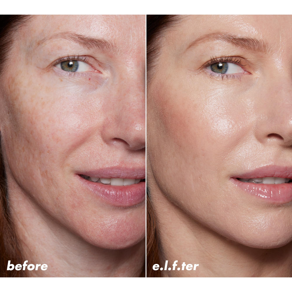 Close-up of Halo Glow Skin Tint serum-like texture for hydration