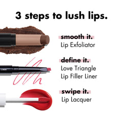 e.l.f. Lip Lacquer nourishing formula hydrates lips with vitamins A and E