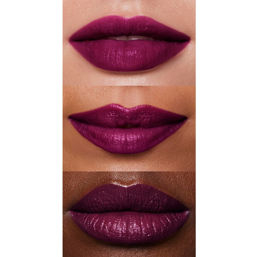e.l.f. O Face Satin Lipstick being applied to lips with creamy texture