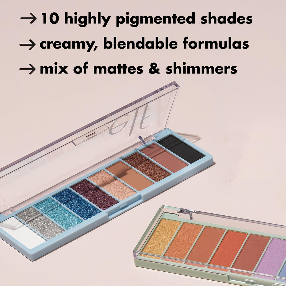 e.l.f. Perfect 10 palette offers brush-friendly texture for smooth blending