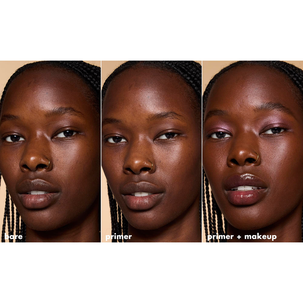 e.l.f. Poreless Primer matte finish reduces shine for a controlled makeup look