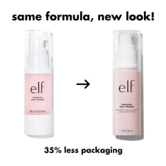 e.l.f. Poreless Primer on face demonstrates pore-minimizing, smoothing base for flawless complexion