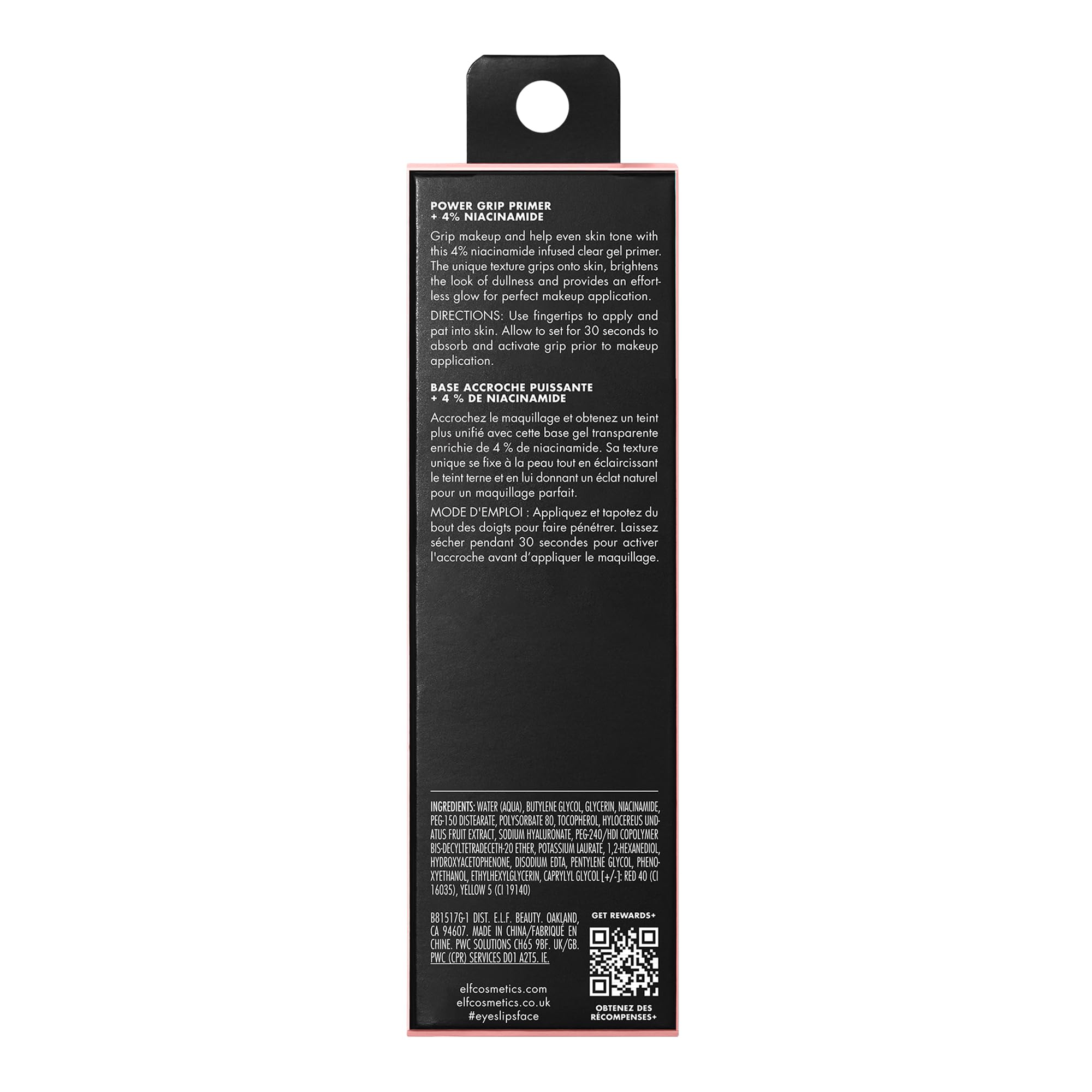 e.l.f. Power Grip primer transparent formula suitable for all skin tones.