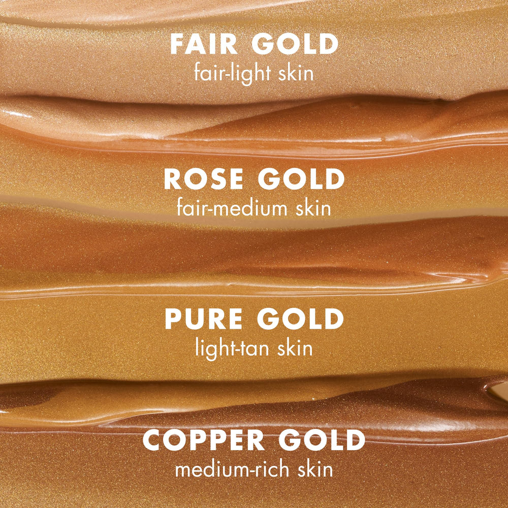 e.l.f. SKIN Bronzing Drops on face and body demonstrates all-over radiance