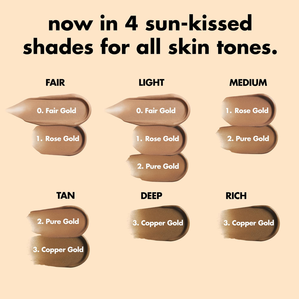 e.l.f. SKIN Bronzing Drops ingredients panel highlights vitamin E and sunflower oil
