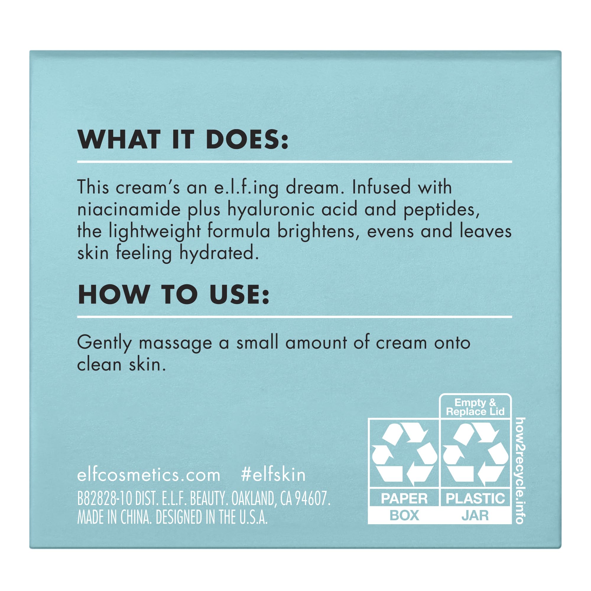 e.l.f. SKIN Holy Hydration close-up – premium cream texture that feels soothing on skin.