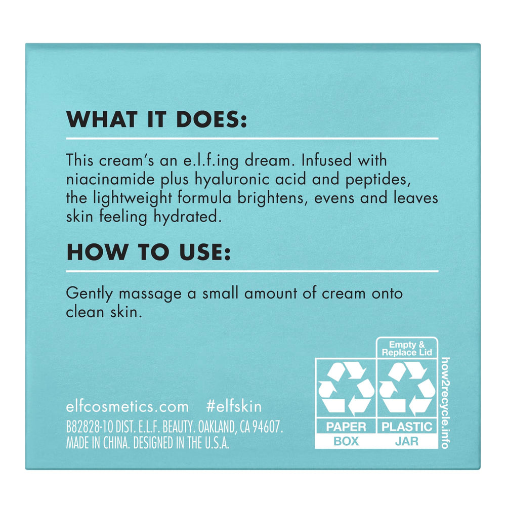 e.l.f. SKIN Holy Hydration close-up – premium cream texture that feels soothing on skin.