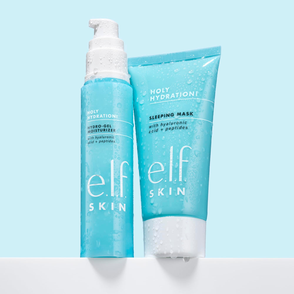 e.l.f. SKIN Holy Hydration sleeping mask rinse-off-action reveals refreshed skin in the morning