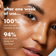 e.l.f. SKIN Holy Hydration texture swirl – silky cream that sinks in without residue.