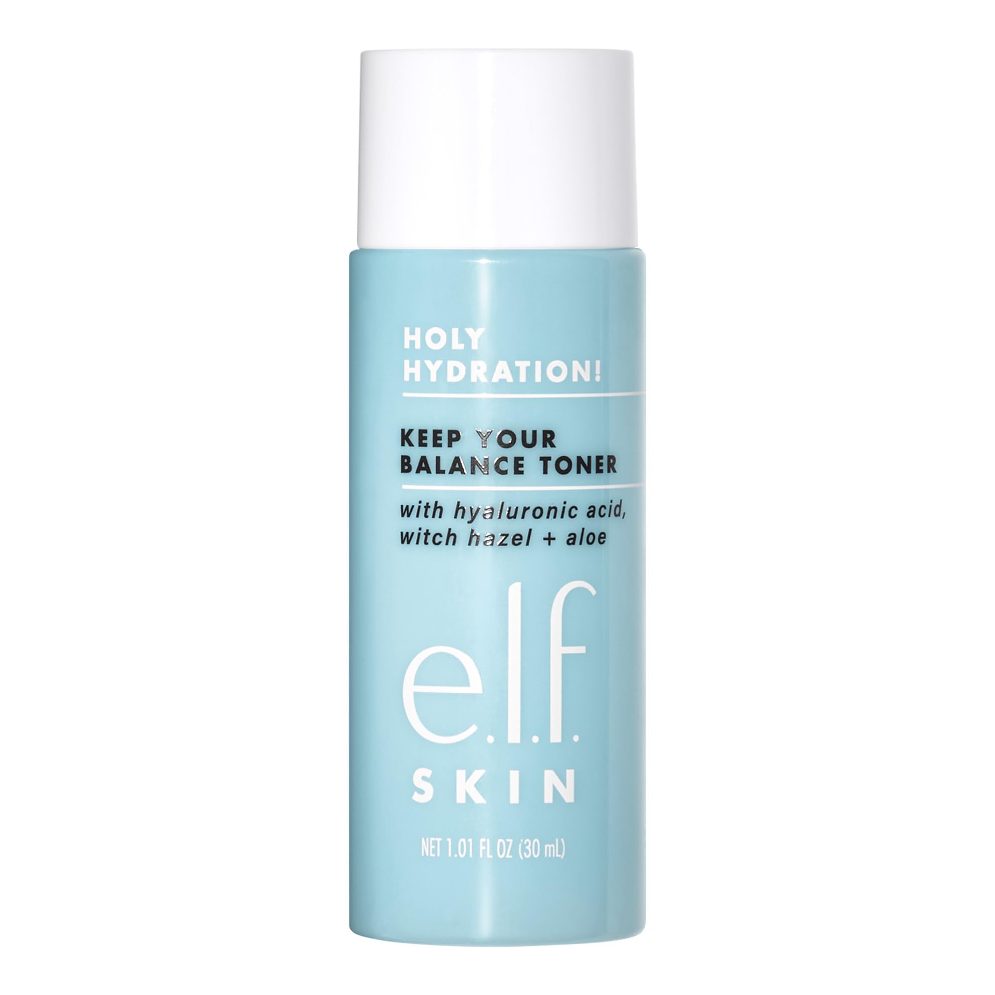 e.l.f. Skin Holy Hydration Keep Your Balance Toner Mini bottle boosts hydration for refreshed skin