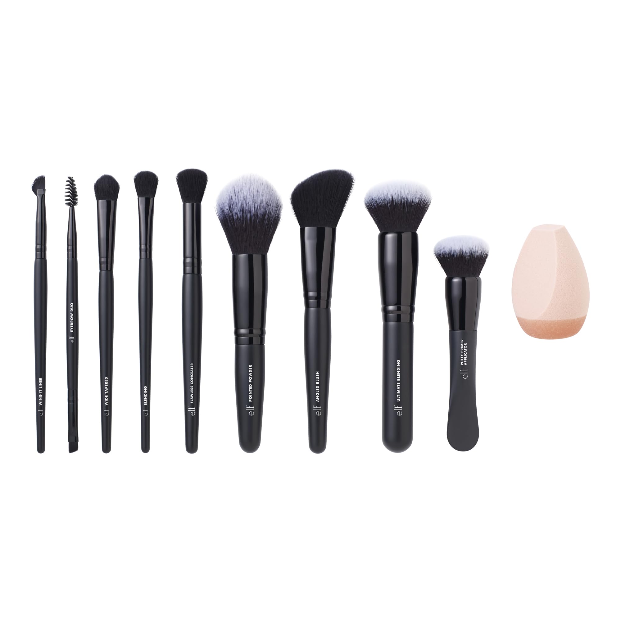 e.l.f. Ten Out Of Ten brow tools deliver precise shaping for natural or bold arches.