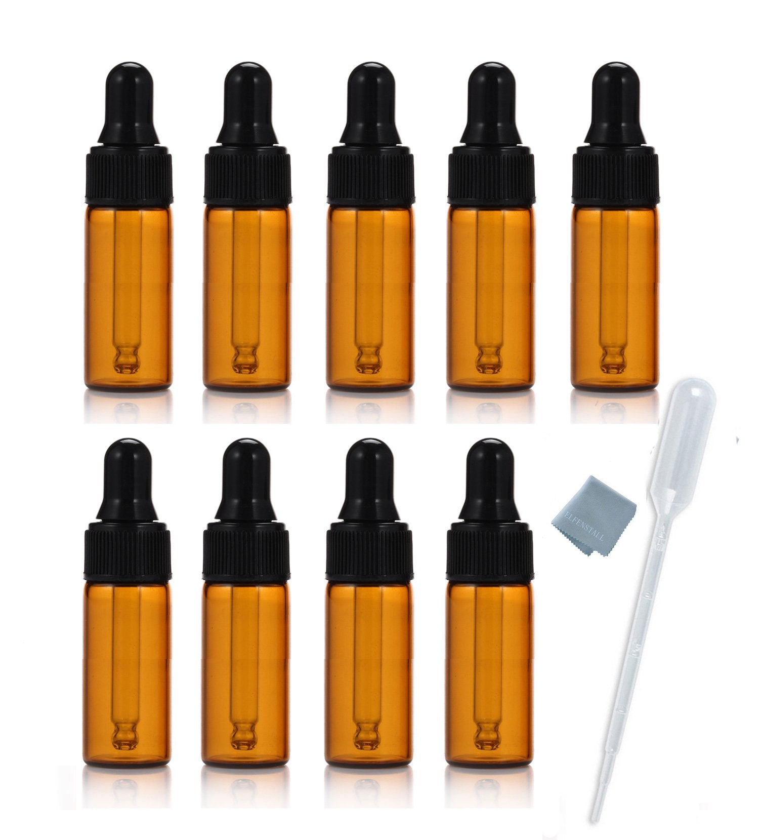 Elfenstall Simple-e amber bottle with dropper for precise essential oil use