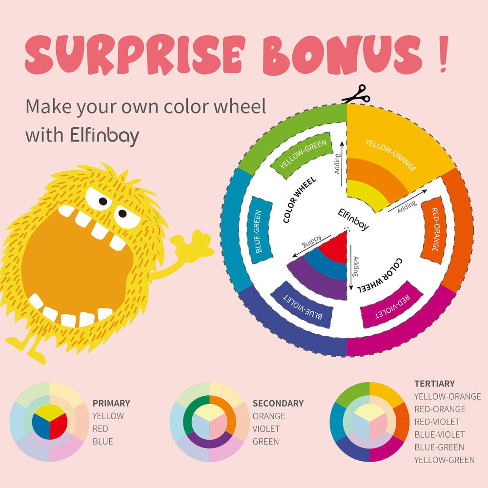 Elfinbay color tablets presented as a gift-ready bath toy idea